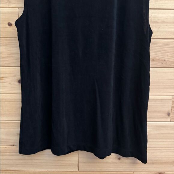 Chicos Travelers Size 3/XL Sleeveless Collared Quarter Zip Anti Wrinkle Blouse - Picture 5 of 7